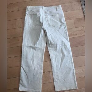 Joe's Jeans Women's High Rise, Wide Leg, Ecru Jeans